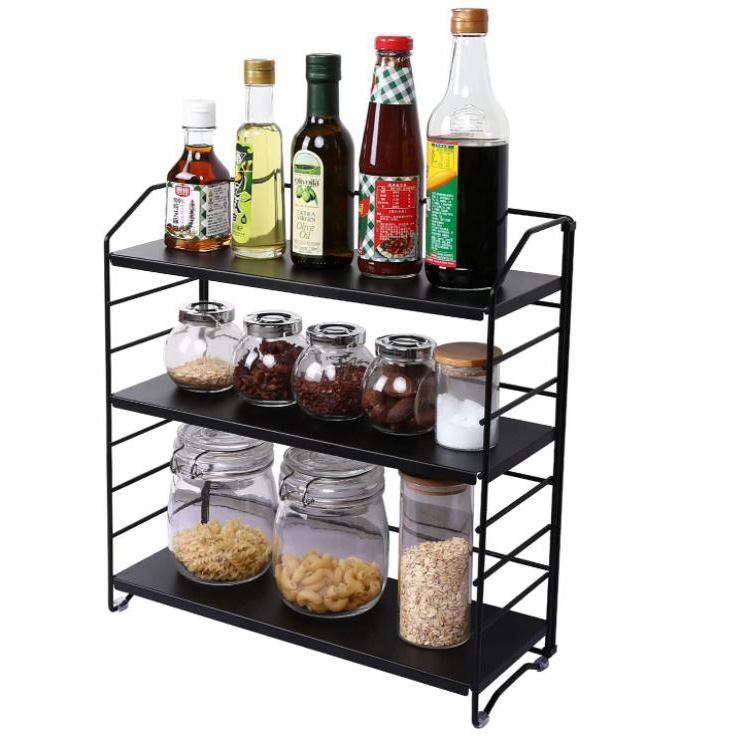 KitchenThree Lapisan Folding Shelf